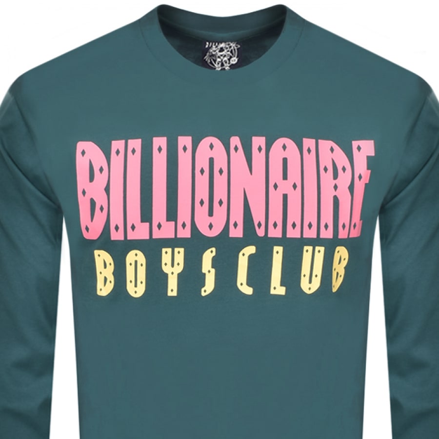 Alternative Image for ProductBillionaire Boys Club Logo Long Sleeve T Shirt Green2